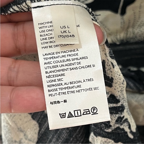 Free Poole French Quarter Wrap Dress- Black with White Flowers- Ruffles - Picture 4 of 5